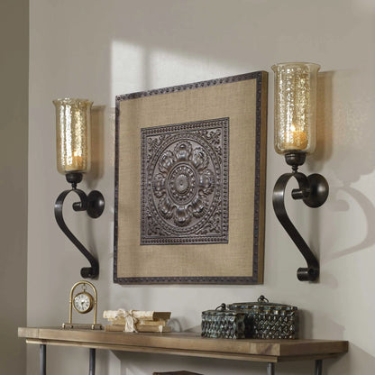 Bronze Candle Wall Sconce