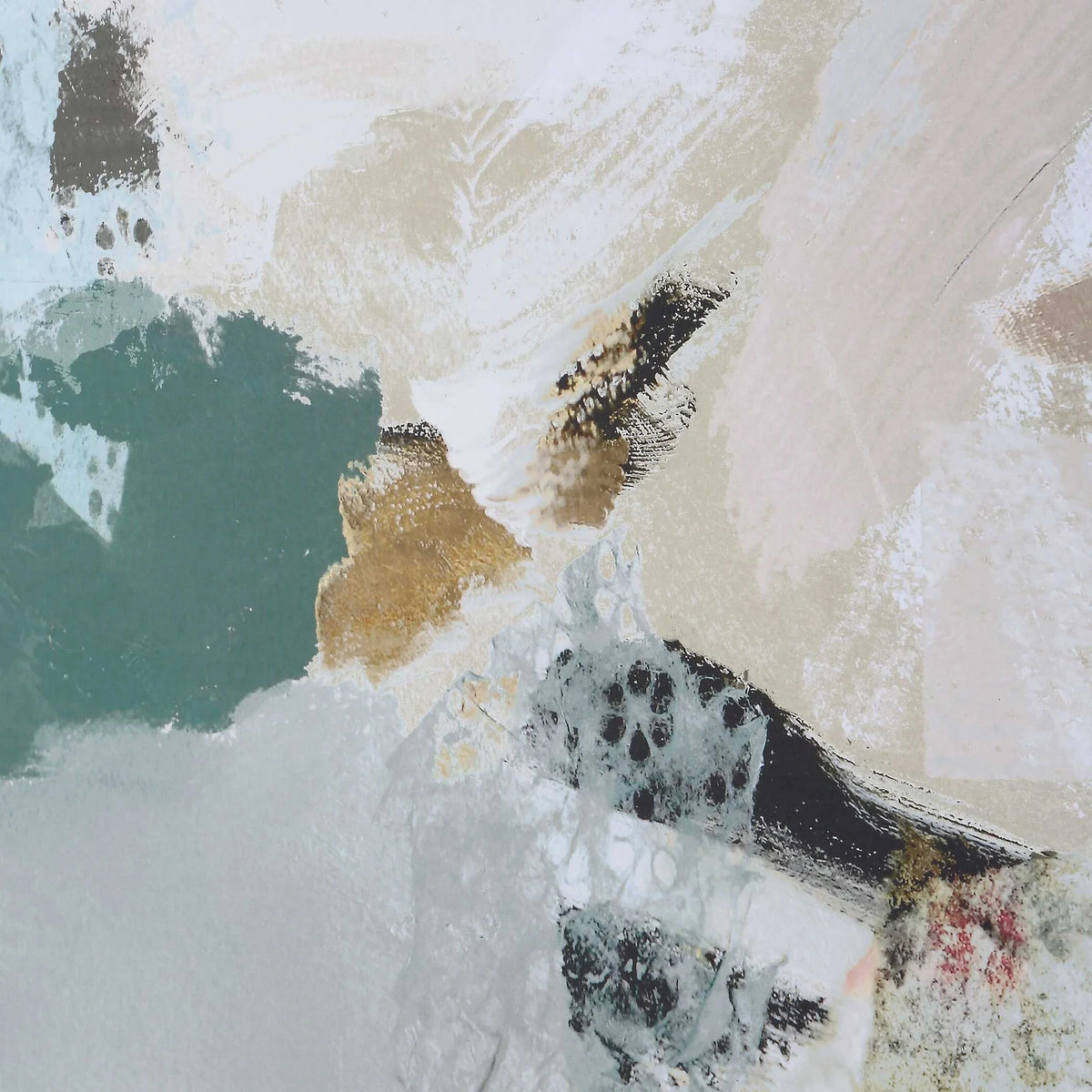Abstract Gold Leaf Framed Print