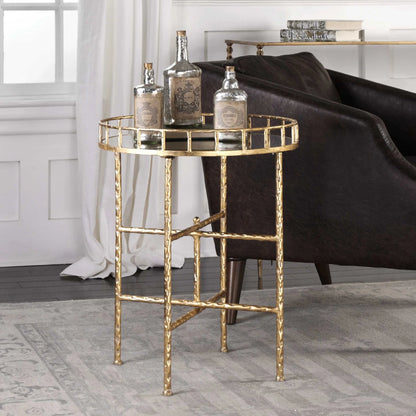 Bright Gold Accent Table