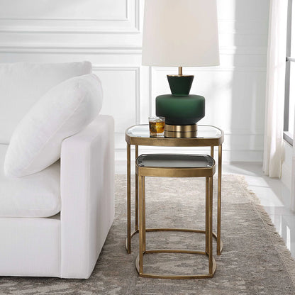 Gold Nesting Tables Set Of 2