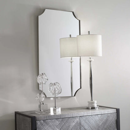 Scalloped Corner Mirror