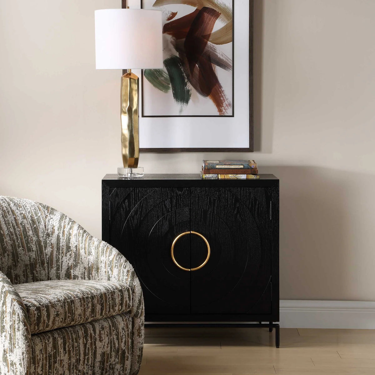 Black 2 Door Cabinet