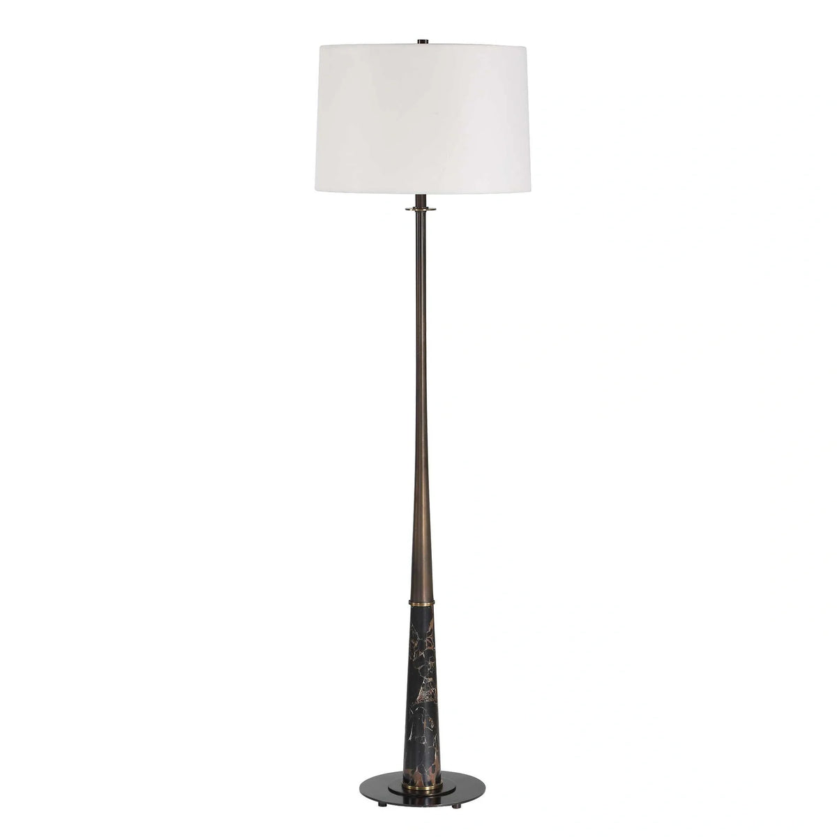 Brass & Marble Floor Lamp