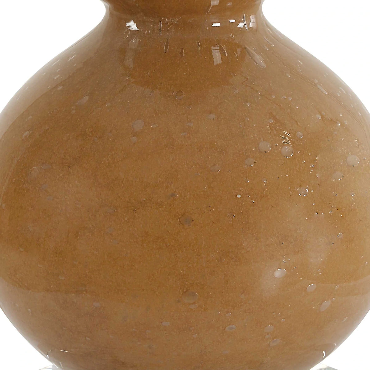 Caramel Glass Buffet Lamp