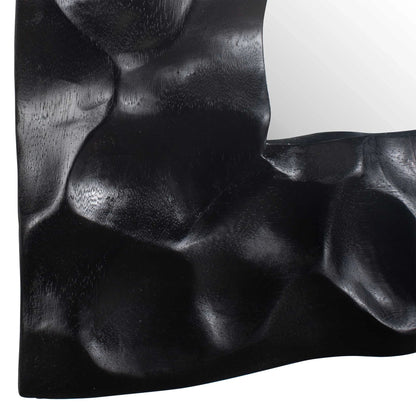 Black Carved Mirror