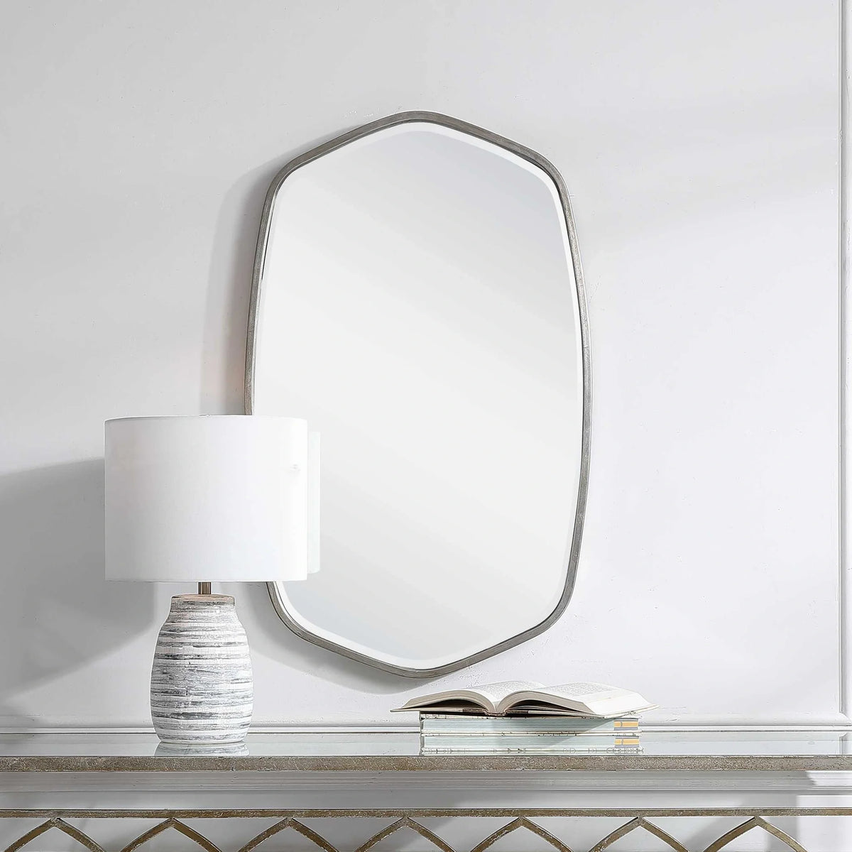 Antiqued Gold Mirror