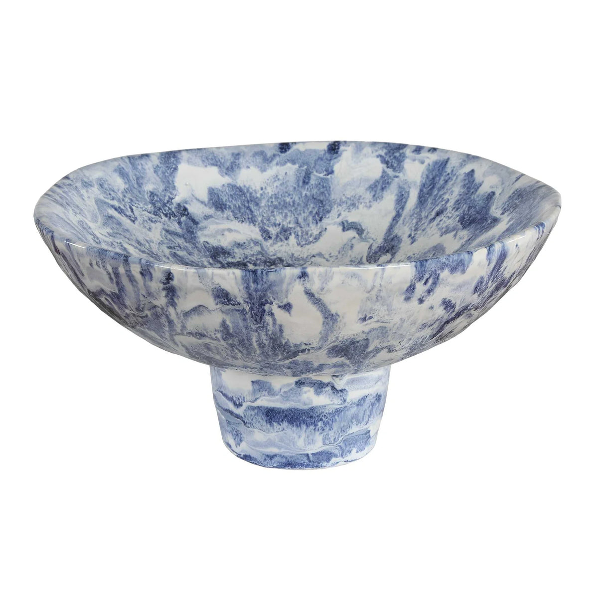 Marbled Pedestal Bowl