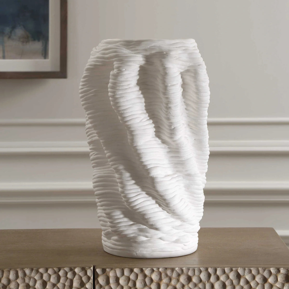 Matte White Vase