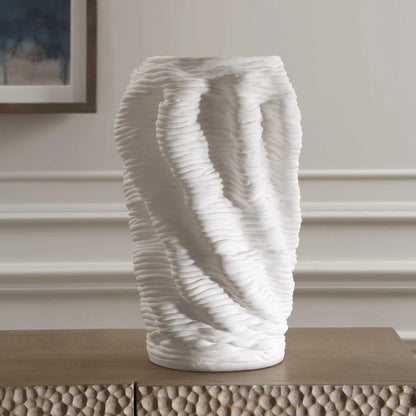 Matte White Vase