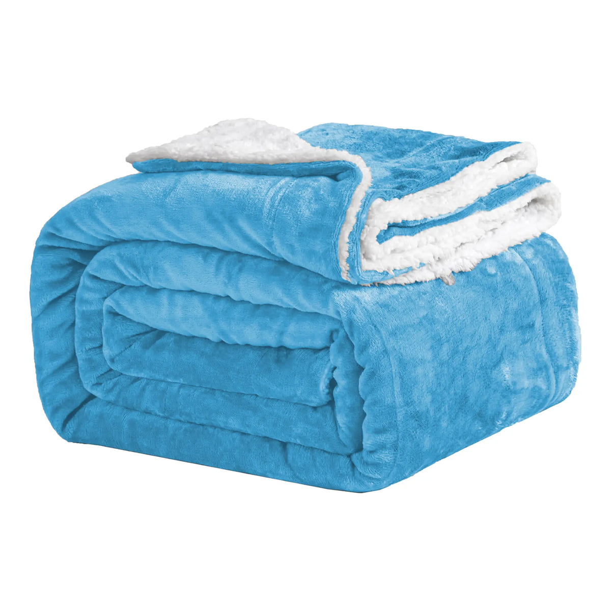Imperial Homeware Sherpa Fleece Blanket, Dual-Layer 230 GSM Fleece and 180 GSM Sherpa, Warm Lightweight Throw for Bed, Sofa or Travel