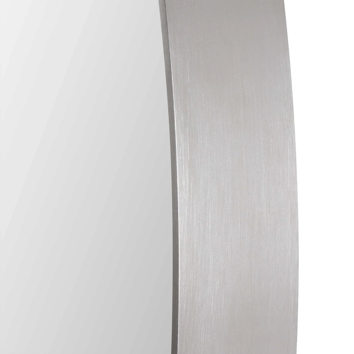 Brushed Nickel Oval Vanity Mirror