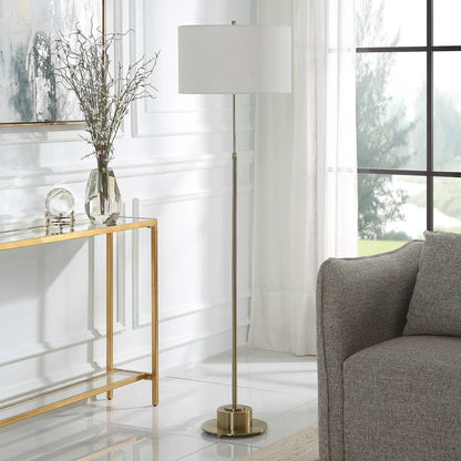 Adjustable Brass Floor Lamp