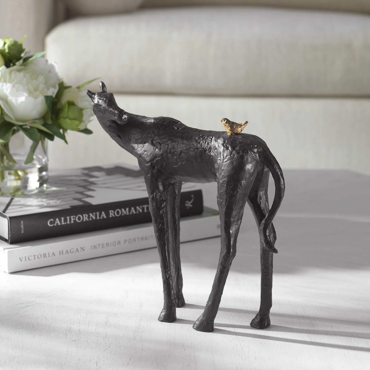 Horse & Bird Sculpture