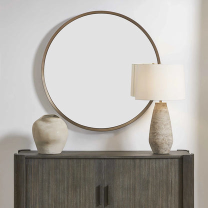 Round Bronze Mirror