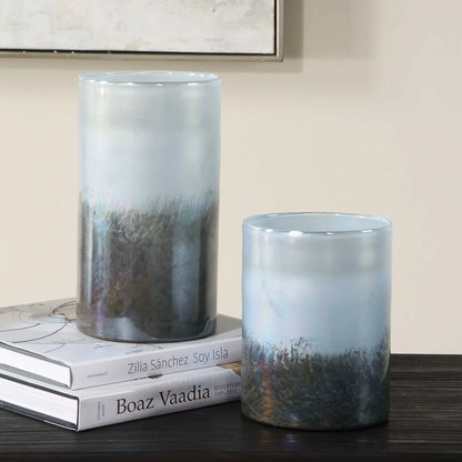 Mist Cylindrical Vases Set/2