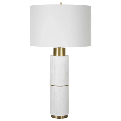 Whitewashed Table Lamp