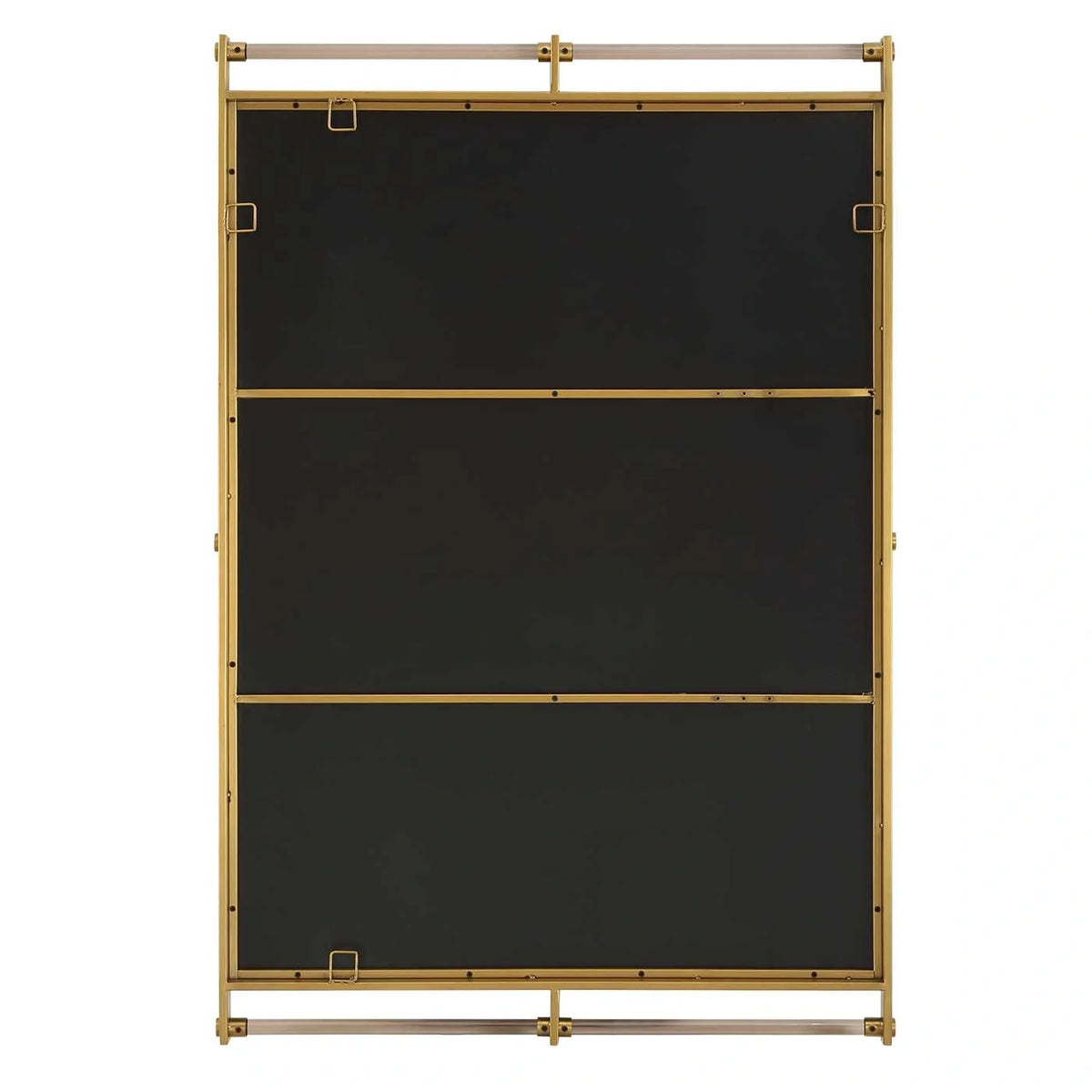 Antique Brass Industrial Mirror