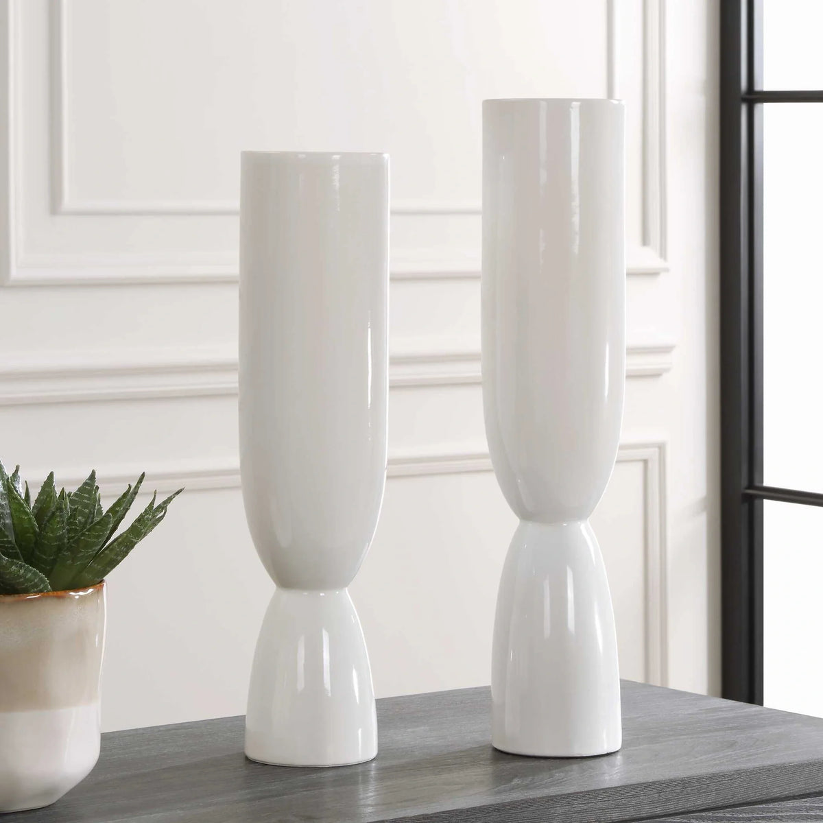 White Vases Set/2
