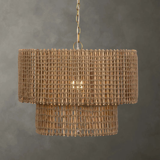 Woven Jute 1 Light Pendant