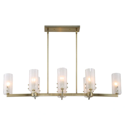 8 Light Linear Chandelier