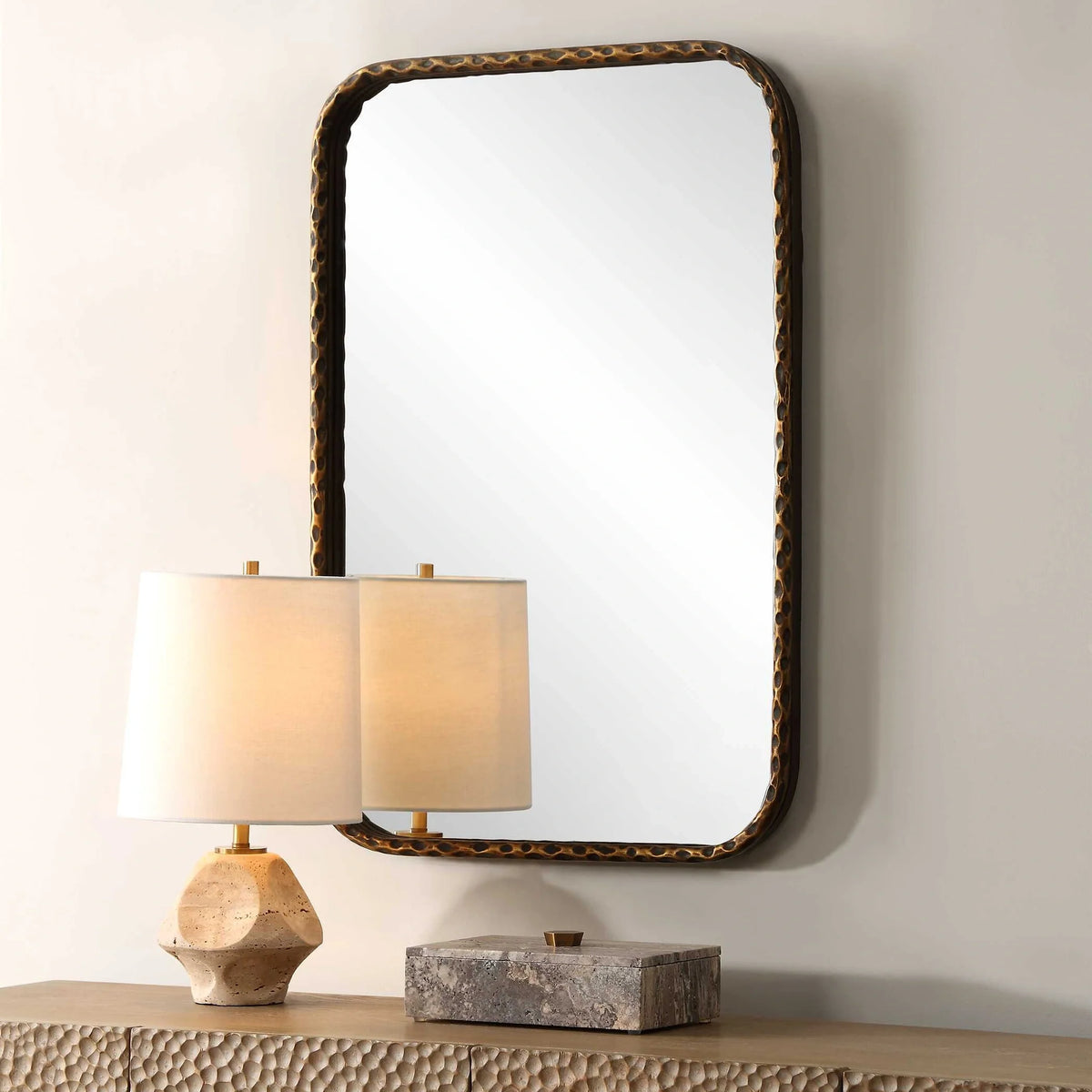 Little Knotty Bronze Vanity Mirror