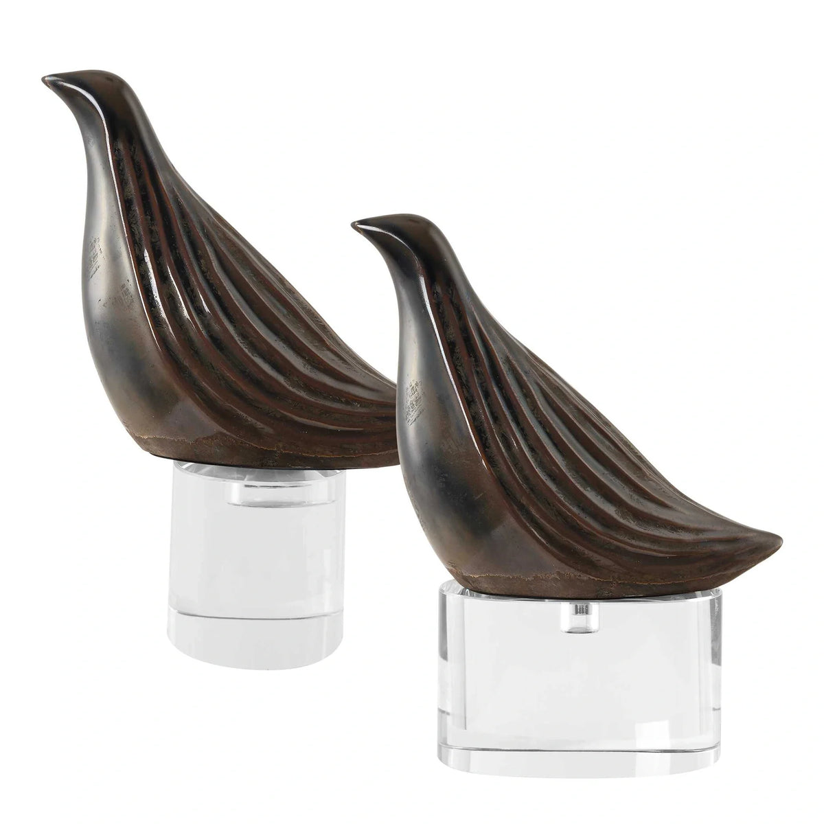 Nesting Bird Sculptures, Set of 2