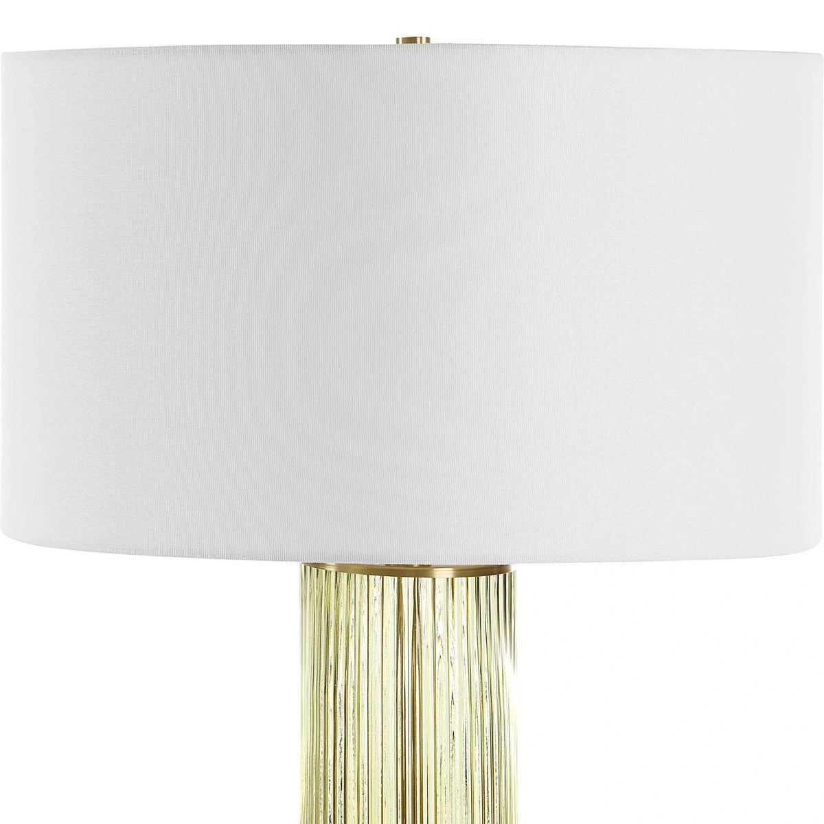 Olive Glass Table Lamp