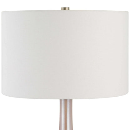 Blush Pink Glass Table Lamp