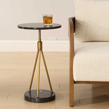 Black Marble Accent Table