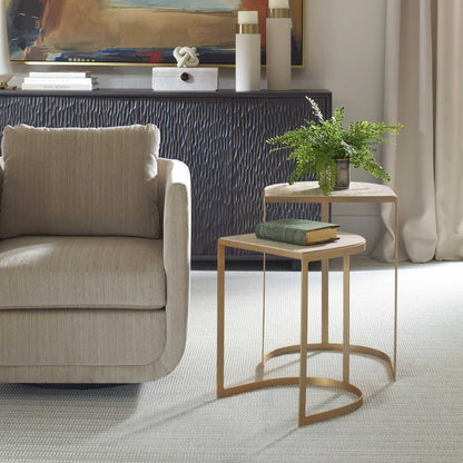 Travertine Nesting Tables Set/2