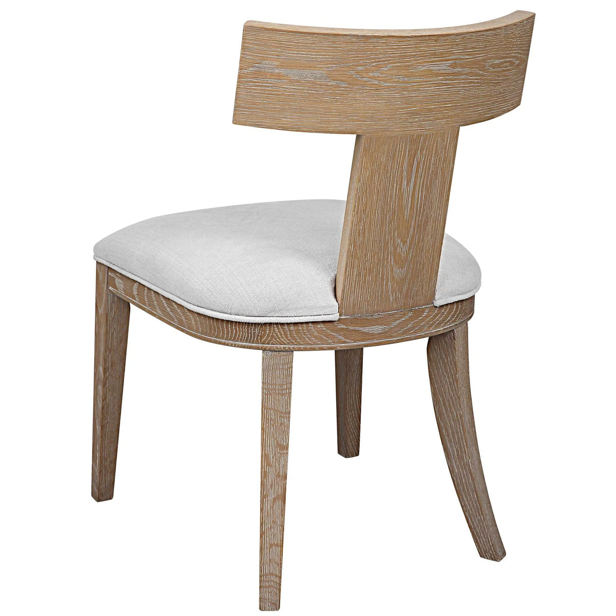 Oak Armless Accent Chair