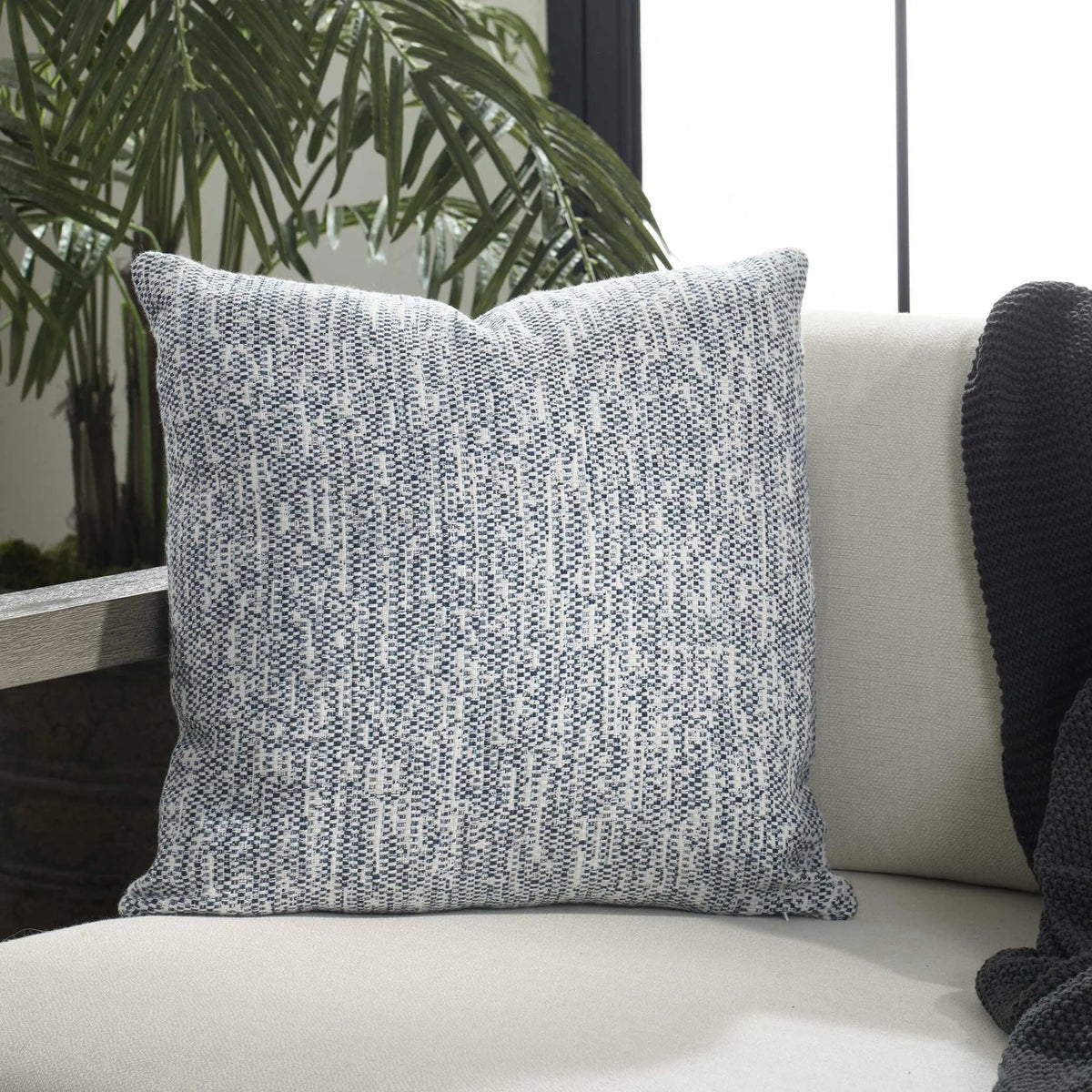 Blue Outdoor Pillow