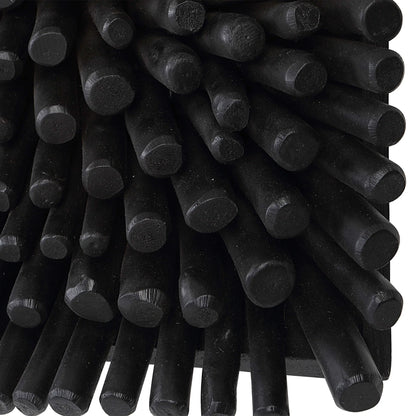 Satin Black Wood Wall Panel