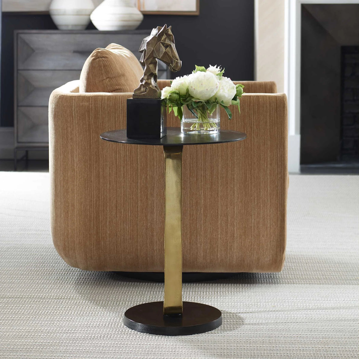 Brass Accent Table
