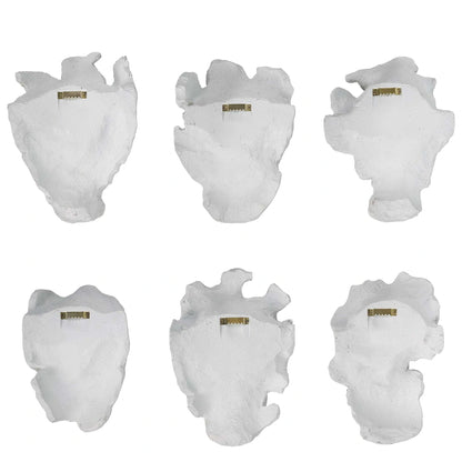 Sculptural Mask Wall Decor, Set of 6
