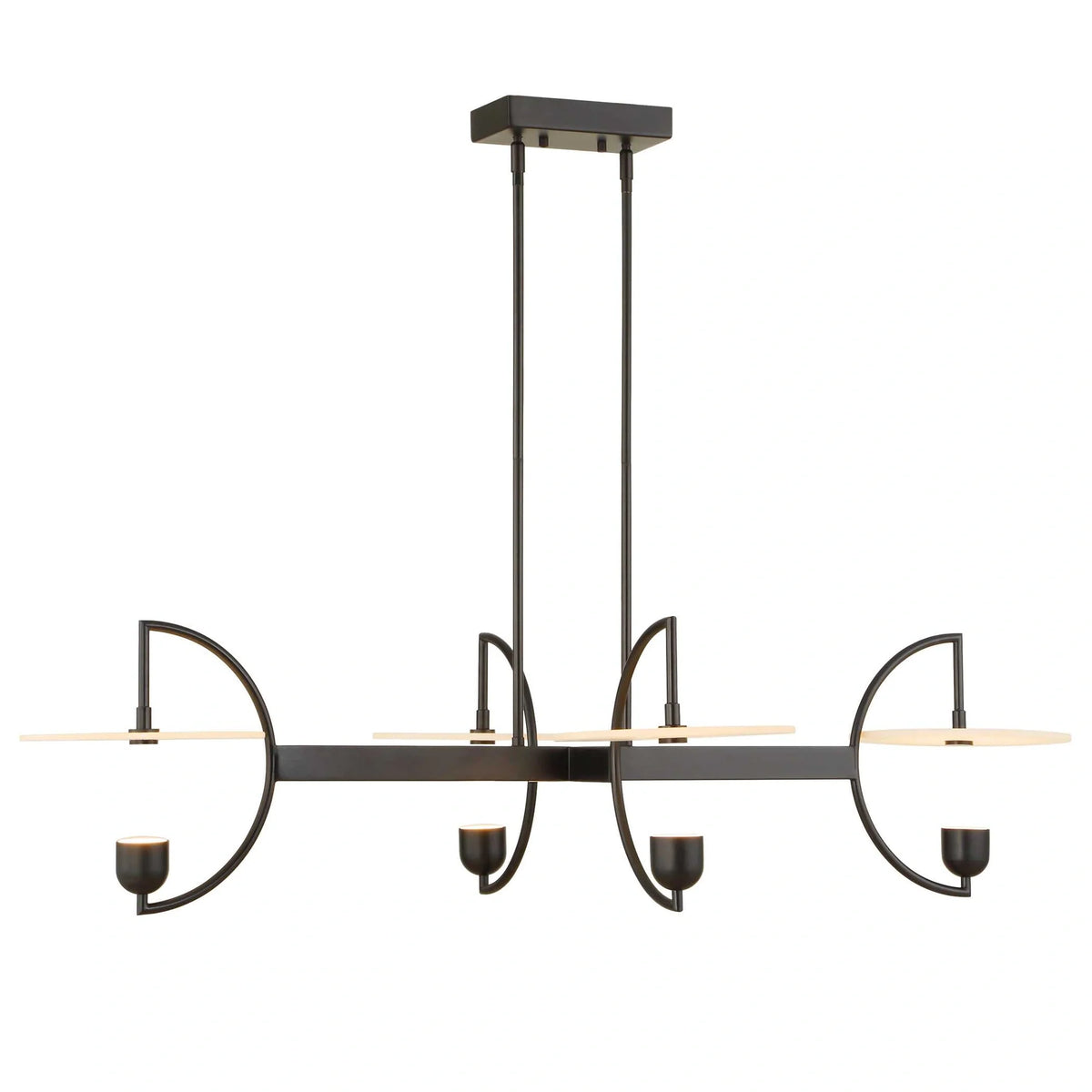 4 Light Linear LED Chandelier