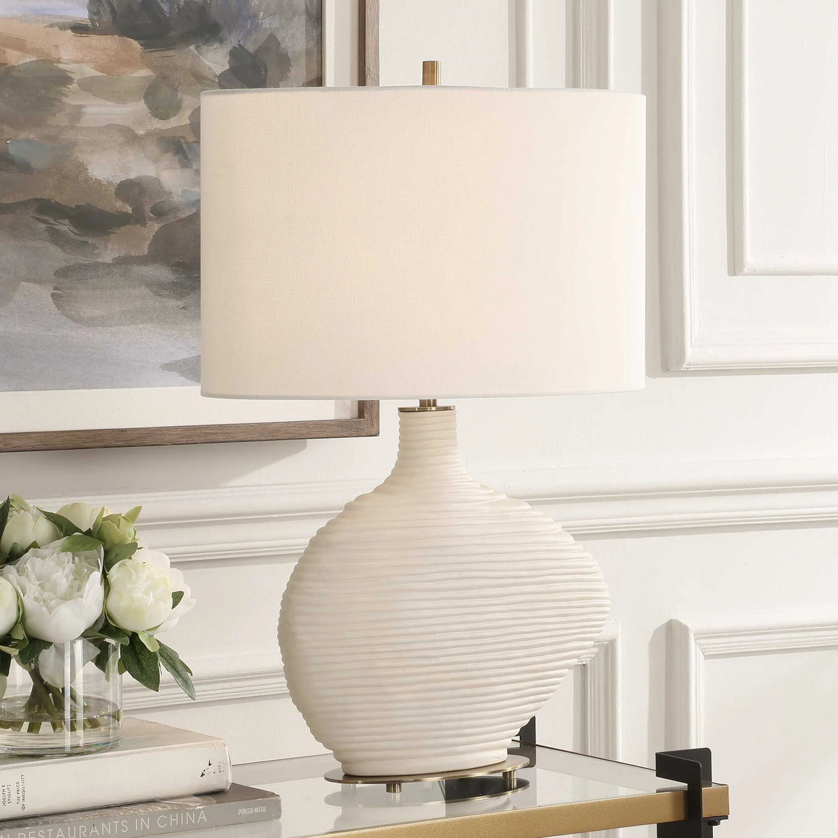 Stacked Ceramic Table Lamp