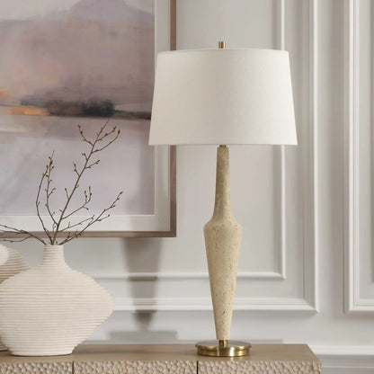 Travertine Table Lamp