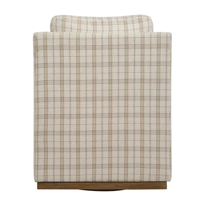 Casual Linen Swivel Chair