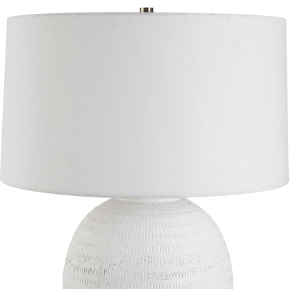 Chalk White Urn Table Lamp