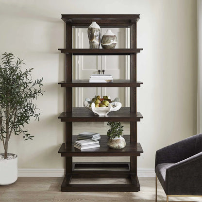 Dark Walnut Etagere
