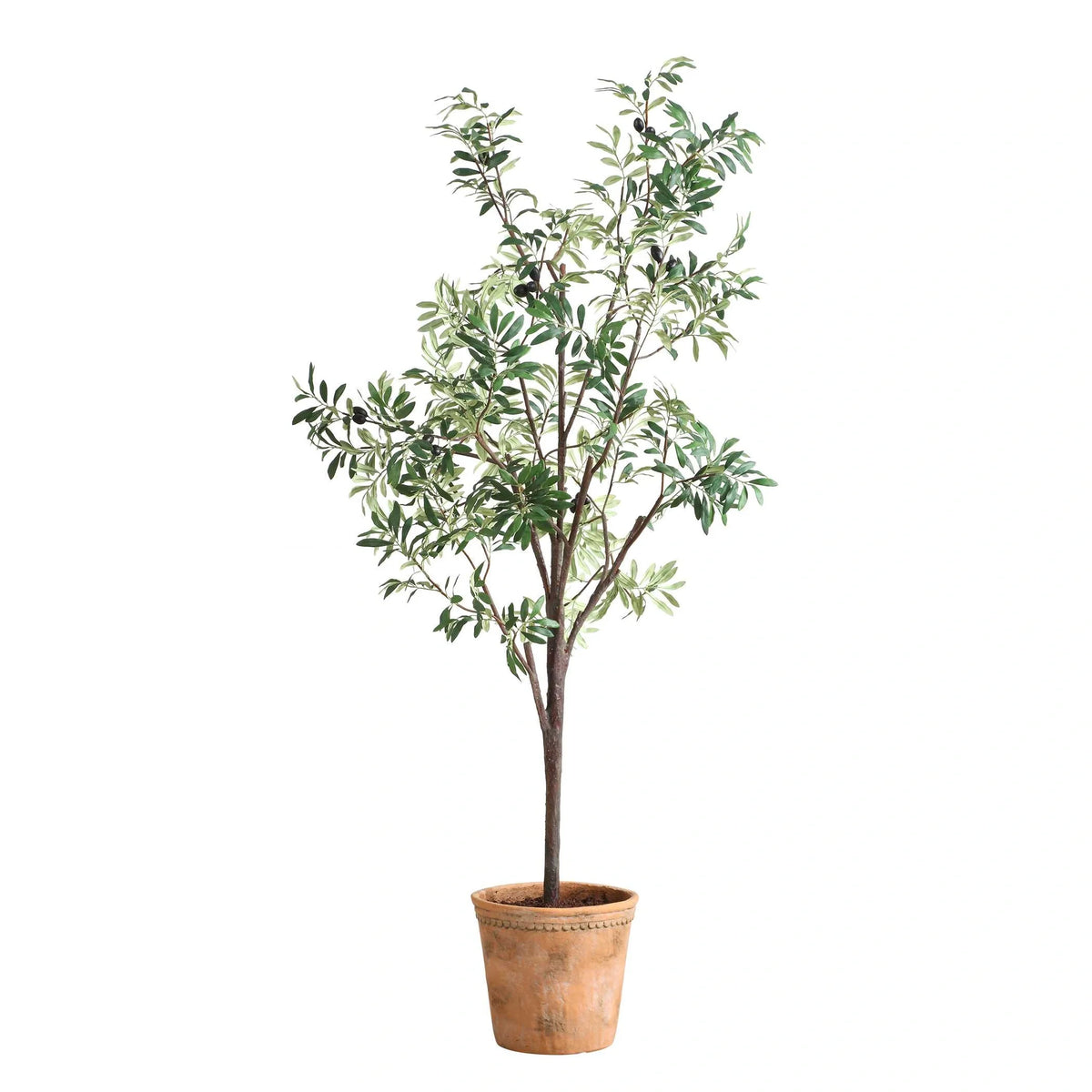 Faux Potted Olive Tree