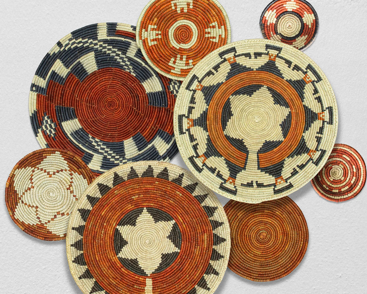 Boho Wall Basket Set of 8