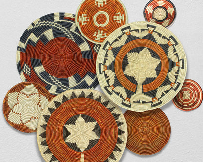 Boho Wall Basket Set of 8