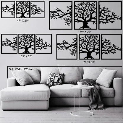 Tree of Life 3-Panel Metal Wall Art