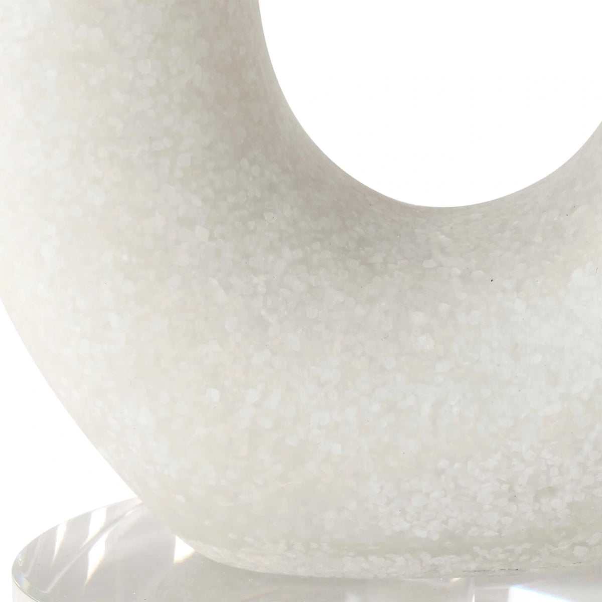 Ivory Stone Candleholders, Set of 2