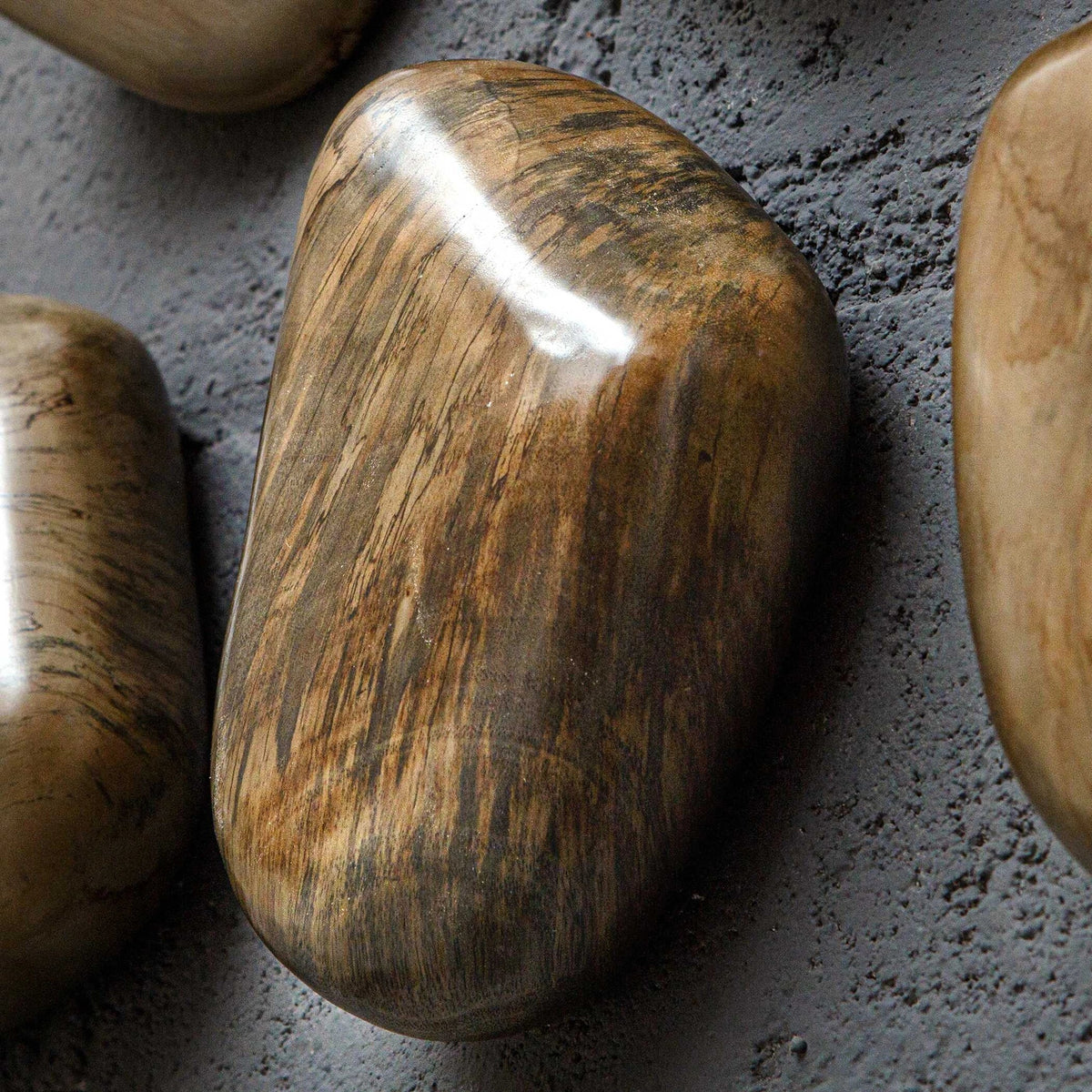 Wood Pebble Wall Decor, Set of 9
