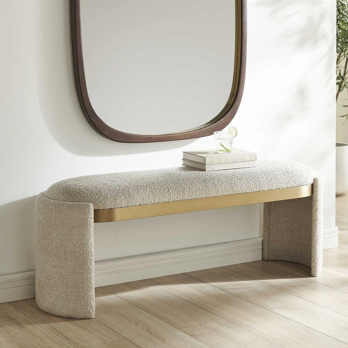 Bone White Bench