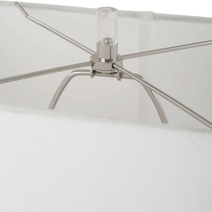 Tarnished Nickel Table Lamp