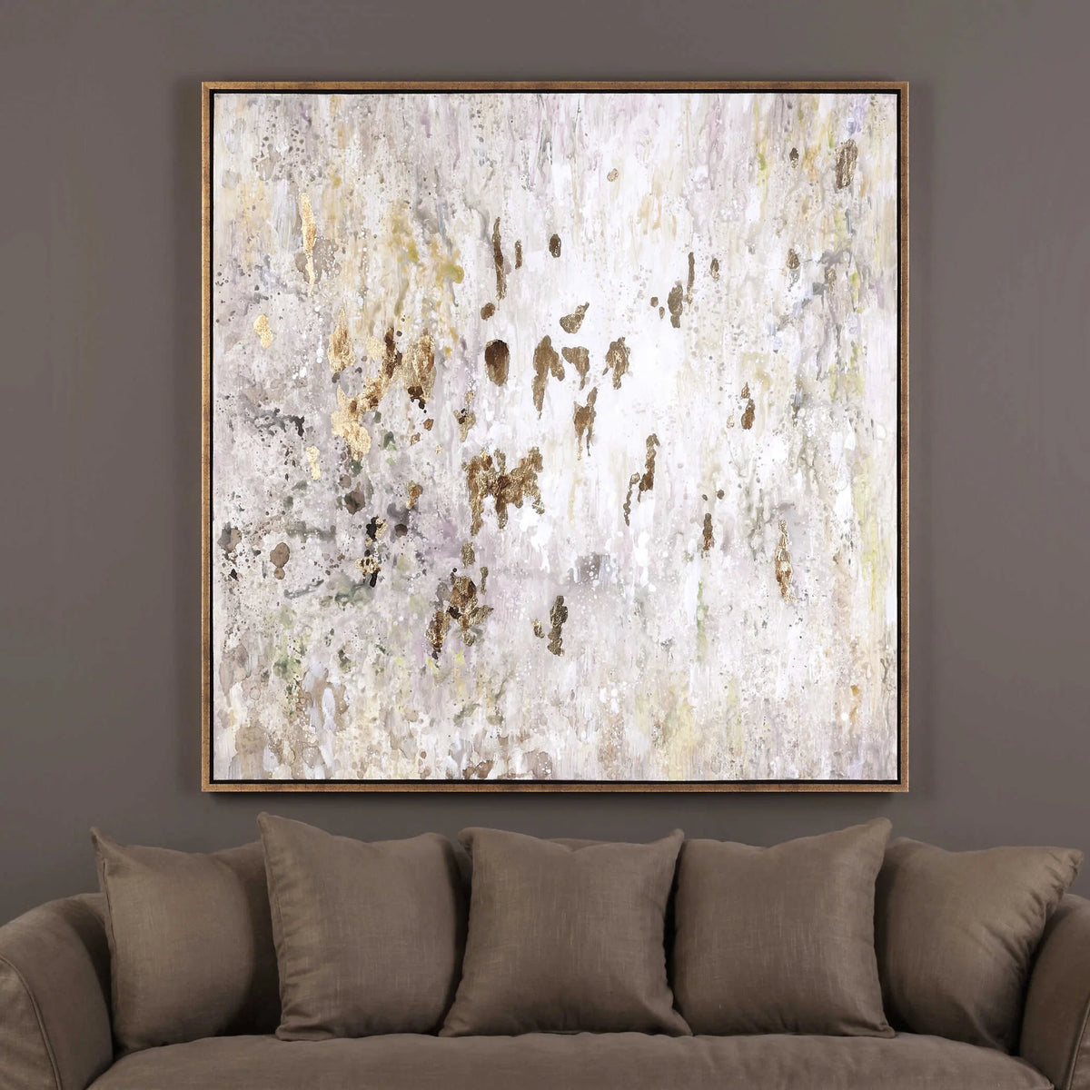 Gold Leaf Abstract Canvas